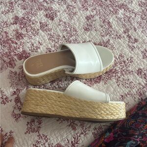 Women's White Platform Sandals
